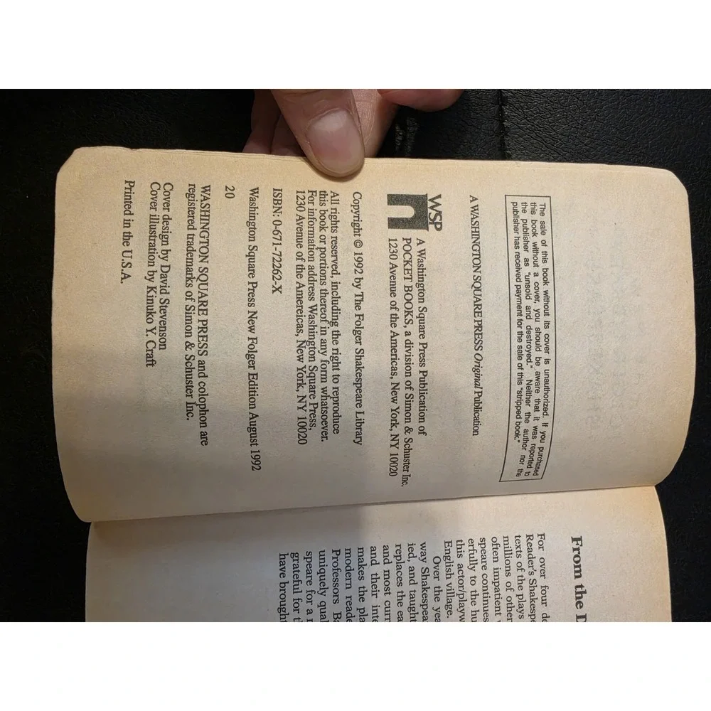 Hamlet by William Shakespeare (1992, Mass Market)